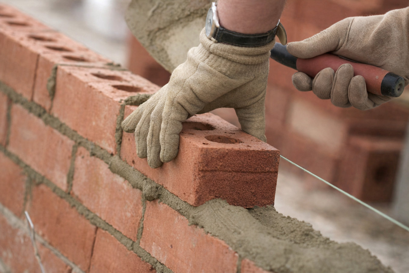 Brick wall installation